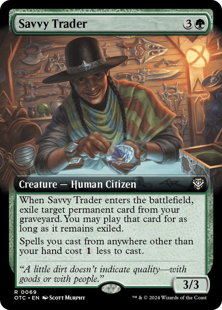 Savvy Trader (Extended Art) [Commander: Outlaws of Thunder Junction] 69