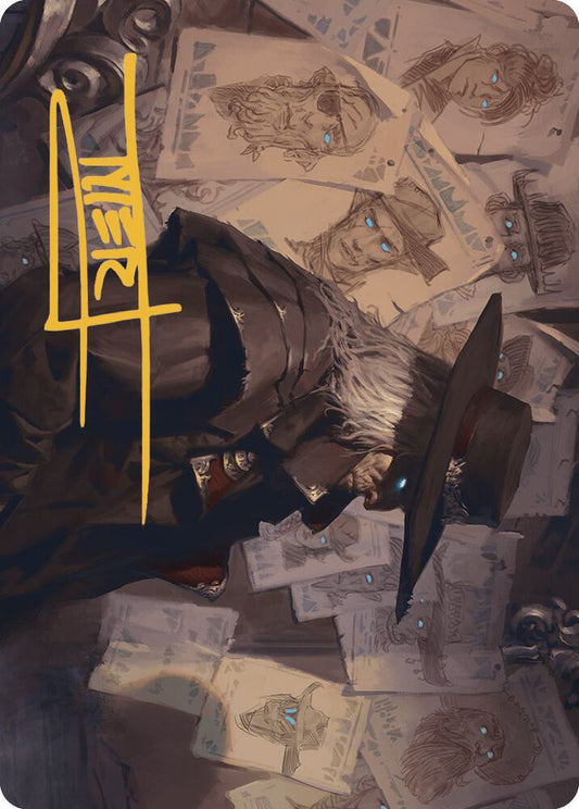Lazav, Familiar Stranger Art Card (Gold-Stamped Signature) [Art Series: Outlaws of Thunder Junction] 25