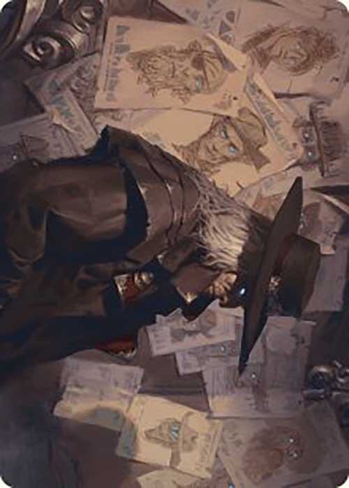 Lazav, Familiar Stranger Art Card [Art Series: Outlaws of Thunder Junction] 25