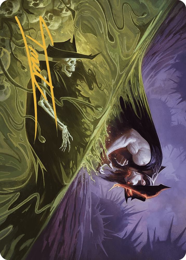 Pillage the Bog Art Card (Gold-Stamped Signature) [Art Series: Outlaws of Thunder Junction] 30