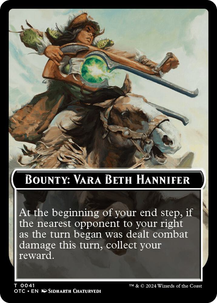 Bounty: Vara Beth Hannifer // Bounty Rules Double-Sided Token [Commander: Outlaws of Thunder Junction] 41