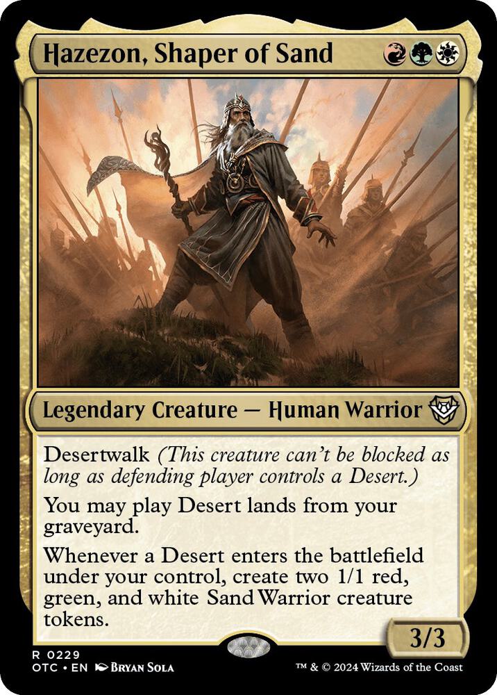 Hazezon, Shaper of Sand [Commander: Outlaws of Thunder Junction] 229