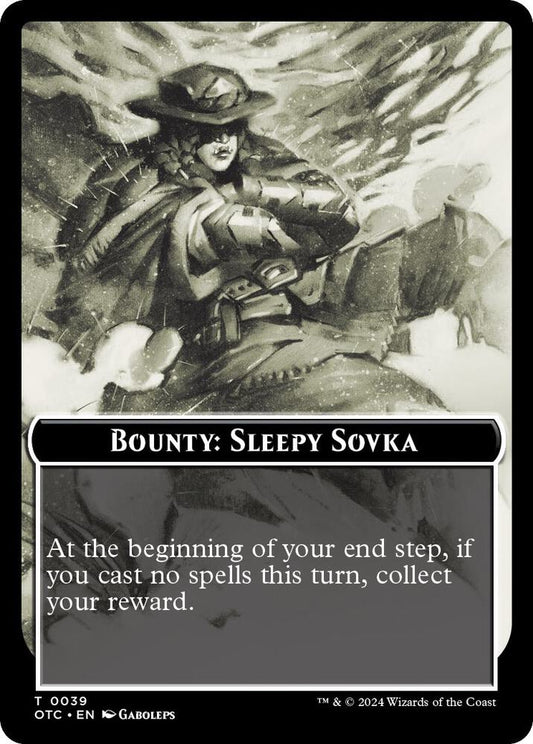 Bounty: Sleepy Sovka // Bounty Rules Double-Sided Token [Commander: Outlaws of Thunder Junction] 39