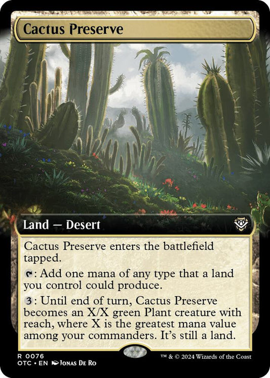 Cactus Preserve (Extended Art) [Commander: Outlaws of Thunder Junction] 76