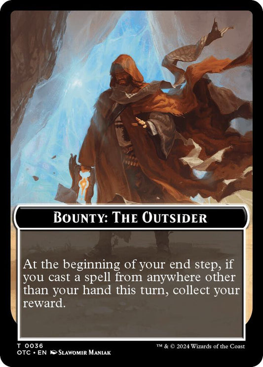 Bounty: The Outsider // Bounty Rules Double-Sided Token [Commander: Outlaws of Thunder Junction] 36