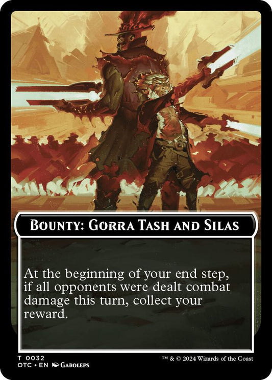 Bounty: Gorra Tash and Silas // Bounty Rules Double-Sided Token [Commander: Outlaws of Thunder Junction] 32