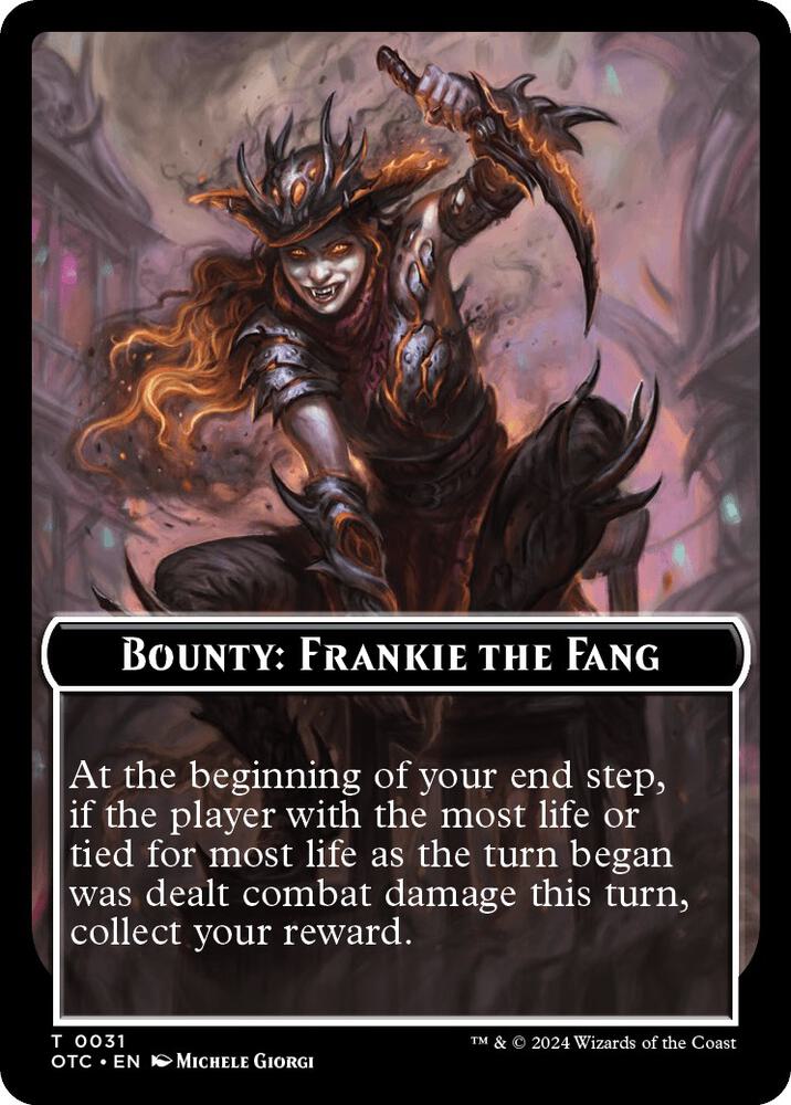 Bounty: Frankie the Fang // Bounty Rules Double-Sided Token [Commander: Outlaws of Thunder Junction] 31
