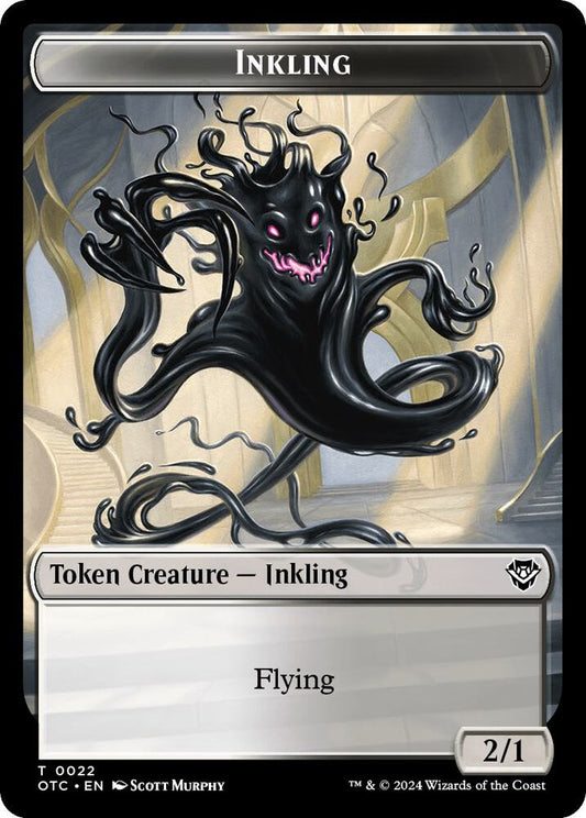 Inkling // Treasure Double-Sided Token [Commander: Outlaws of Thunder Junction] 22 // 18