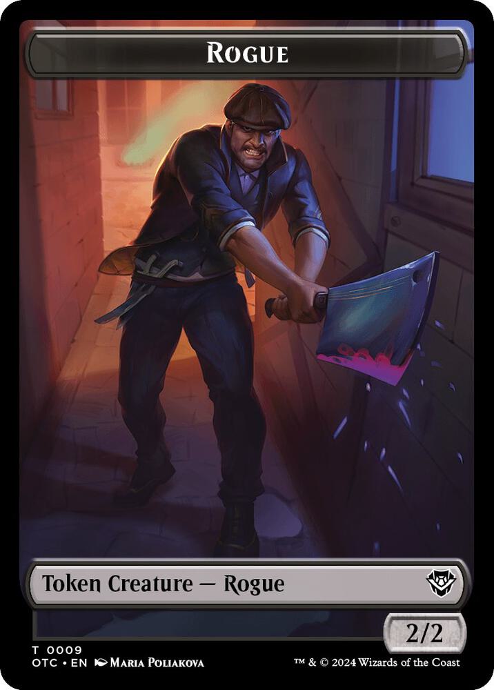 Rogue // The Monarch Double-Sided Token [Commander: Outlaws of Thunder Junction] 9 // 29