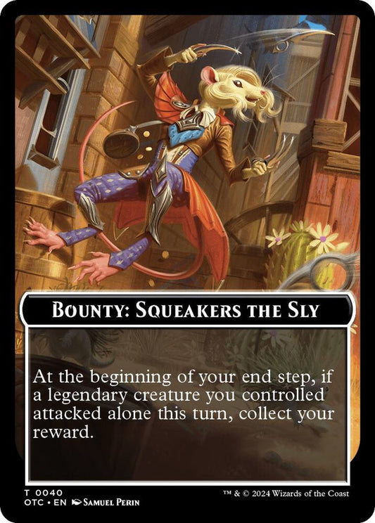 Bounty: Squeakers the Sly // Bounty Rules Double-Sided Token [Commander: Outlaws of Thunder Junction] 40