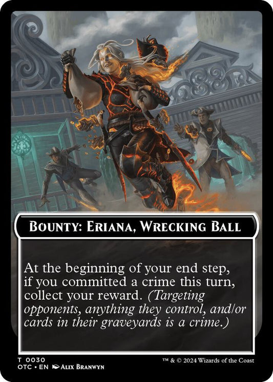 Bounty: Eriana, Wrecking Ball // Bounty Rules Double-Sided Token [Commander: Outlaws of Thunder Junction] 30