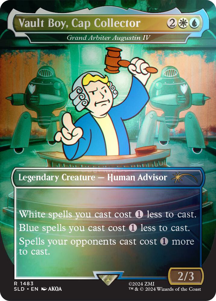 Vault Boy, Cap Collector - Grand Arbiter Augustin IV (Rainbow Foil) [Secret Lair Drop Series] 1483