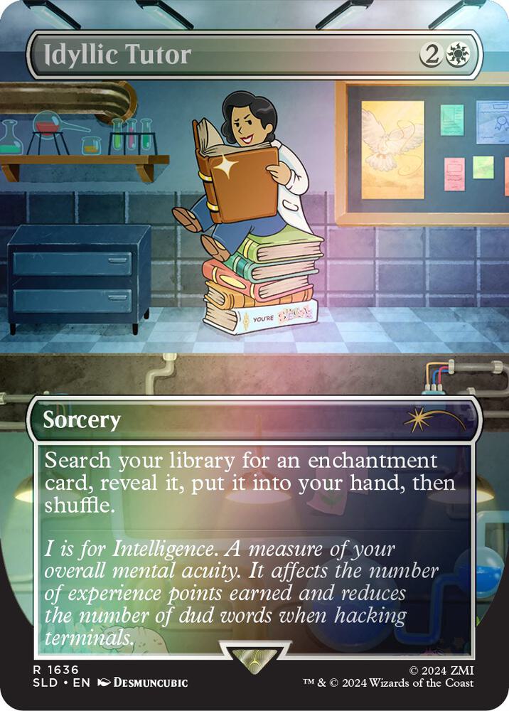 Idyllic Tutor (1636) (Rainbow Foil) [Secret Lair Drop Series] 1636