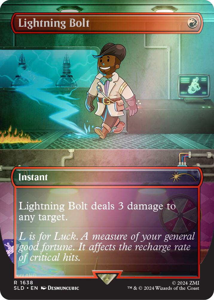 Lightning Bolt (1638) (Rainbow Foil) [Secret Lair Drop Series] 1638