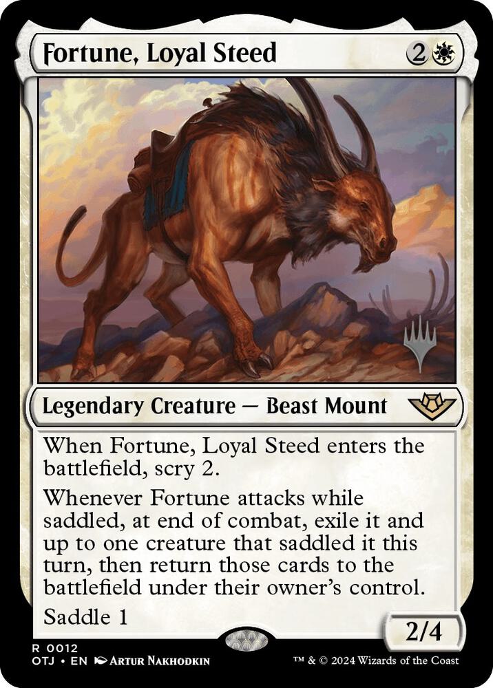 Fortune, Loyal Steed [Promo Pack: Outlaws of Thunder Junction] 12