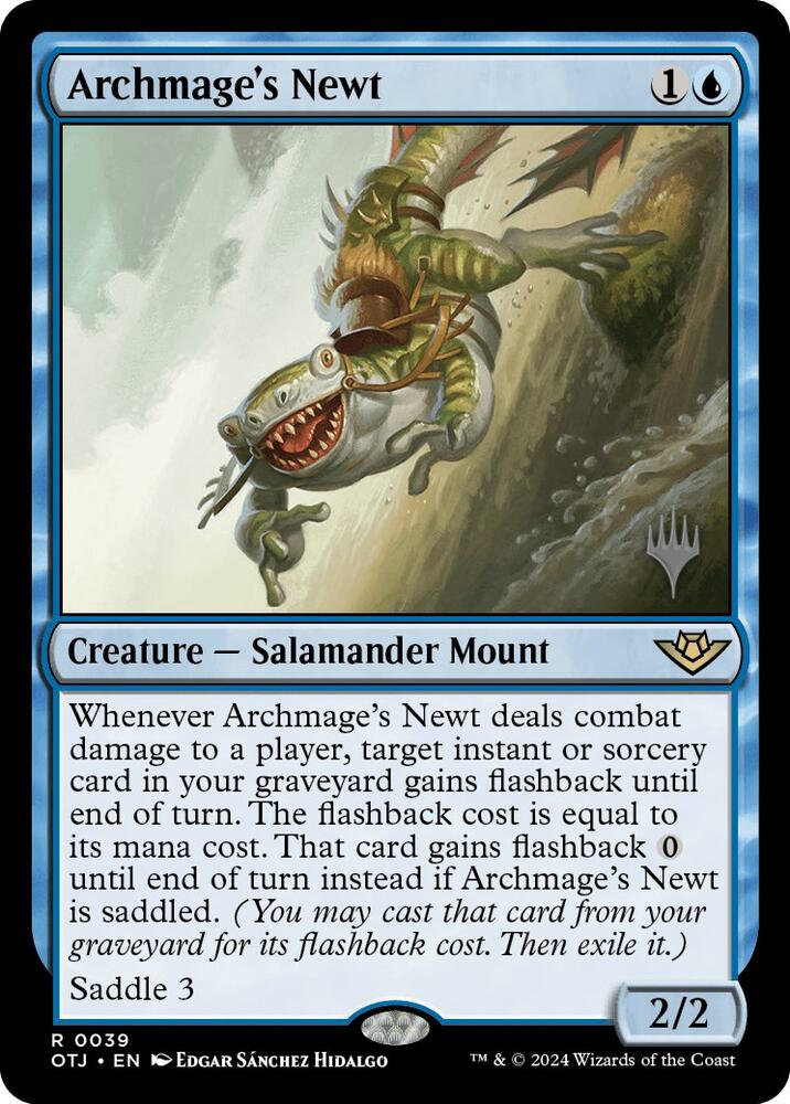 Archmage's Newt [Promo Pack: Outlaws of Thunder Junction] 39