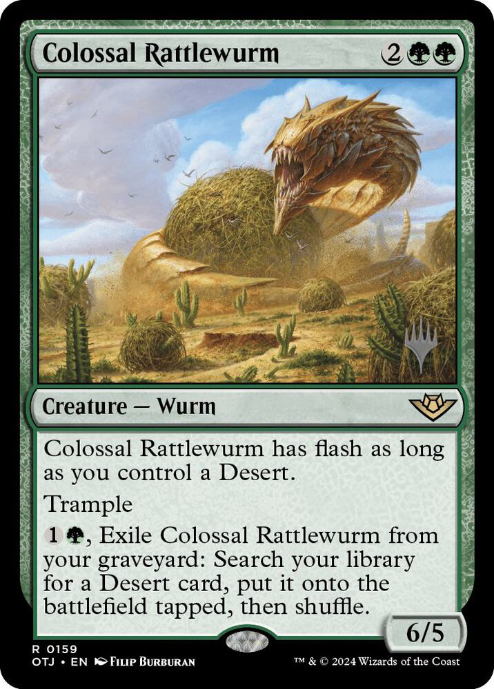 Colossal Rattlewurm [Promo Pack: Outlaws of Thunder Junction] 159