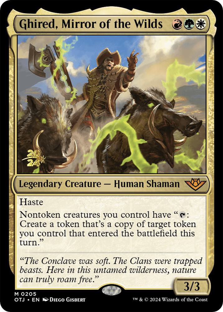 Ghired, Mirror of the Wilds [Prerelease Cards] 205