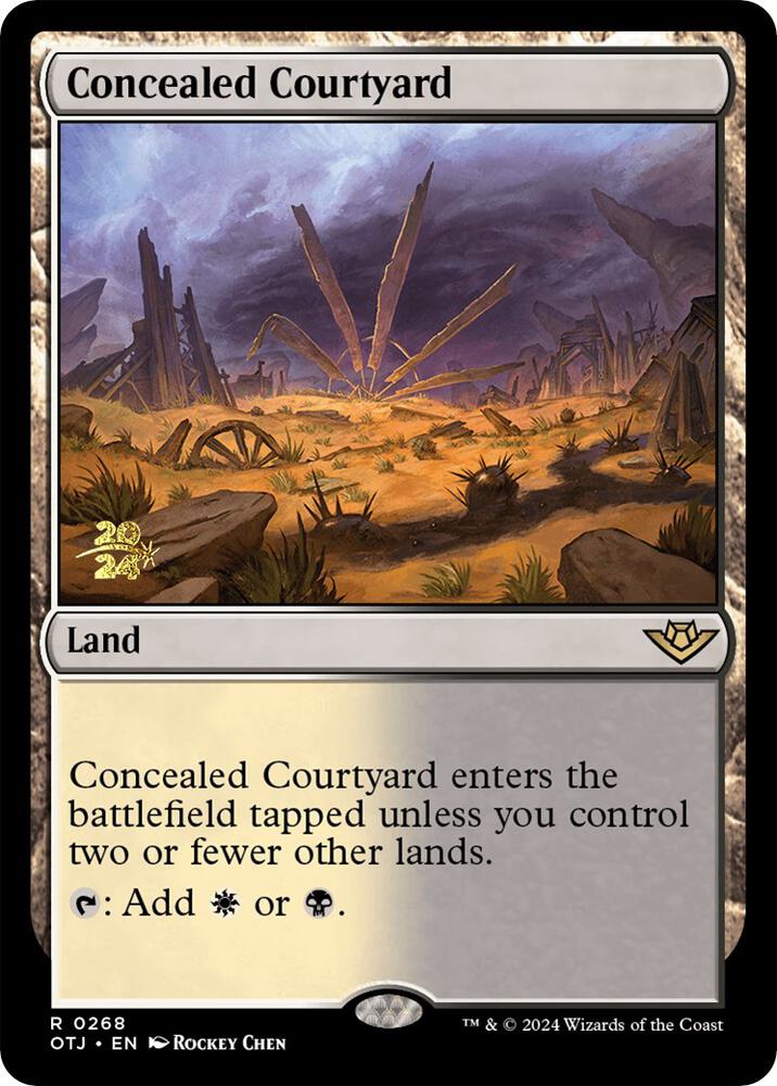 Concealed Courtyard (OTJ) [Prerelease Cards] 268