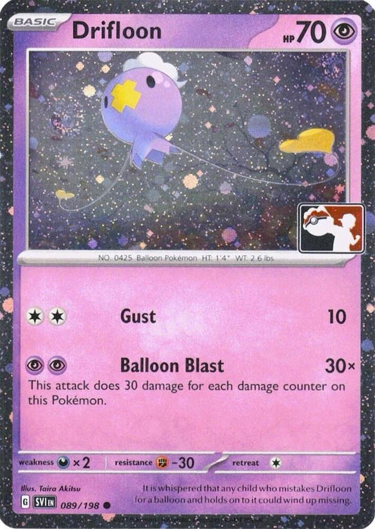 Drifloon - 089/198 (Cosmos Holo) [Prize Pack Series Cards] 089/198