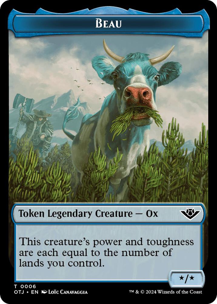 Beau // Plot Double-Sided Token [Outlaws of Thunder Junction] 6 // 20