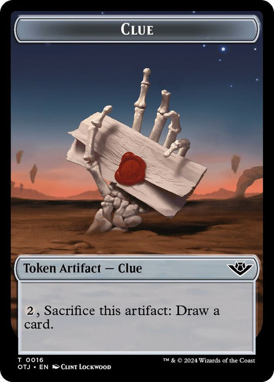 Clue // Plot Double-Sided Token [Outlaws of Thunder Junction] 16 // 20