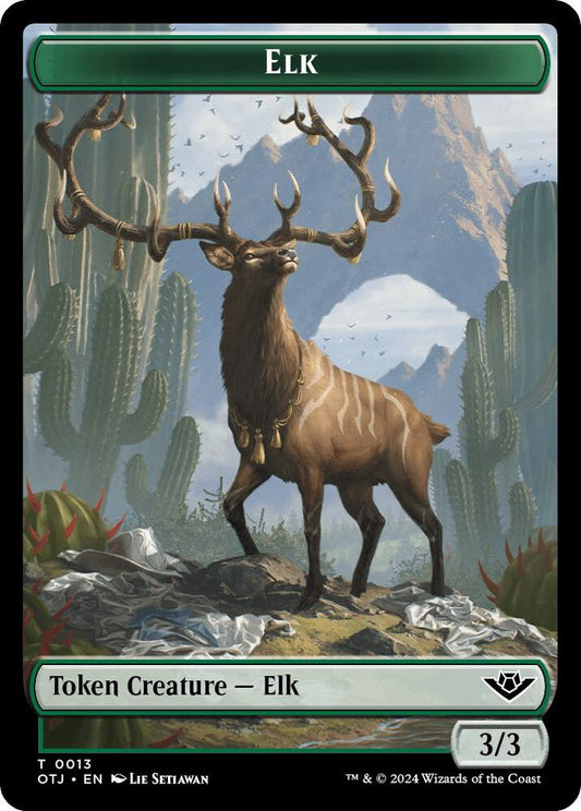 Elk // Plot Double-Sided Token [Outlaws of Thunder Junction] 13 // 20