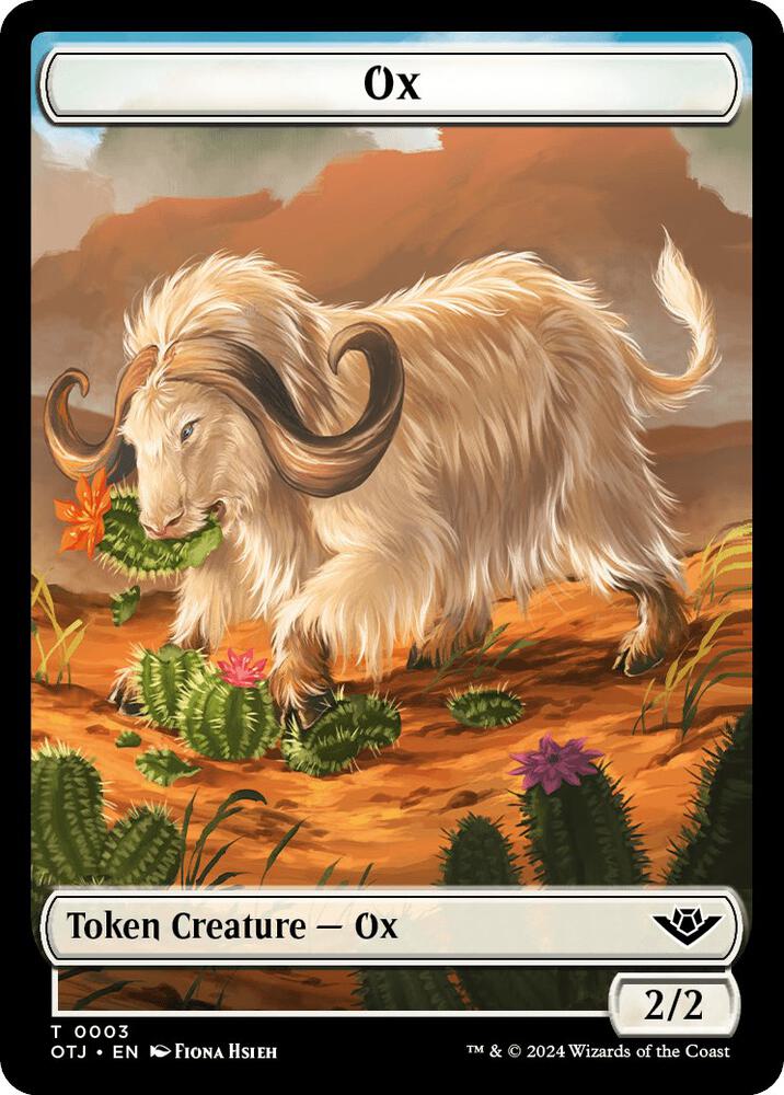 Ox // Plot Double-Sided Token [Outlaws of Thunder Junction] 3 // 20