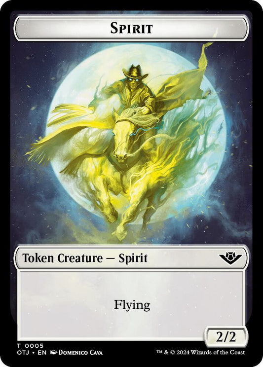 Spirit // Plot Double-Sided Token [Outlaws of Thunder Junction] 5 // 20