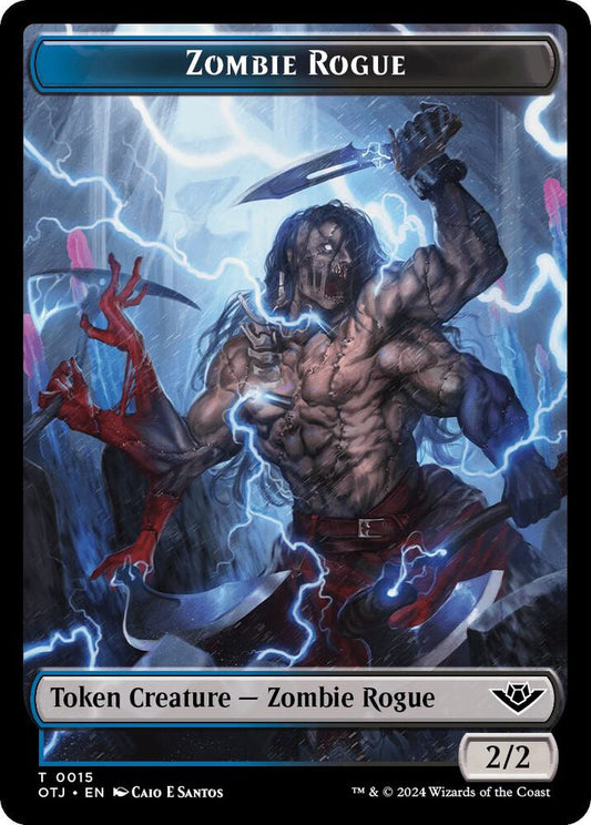 Zombie Rogue // Plot Double-Sided Token [Outlaws of Thunder Junction] 15 // 20