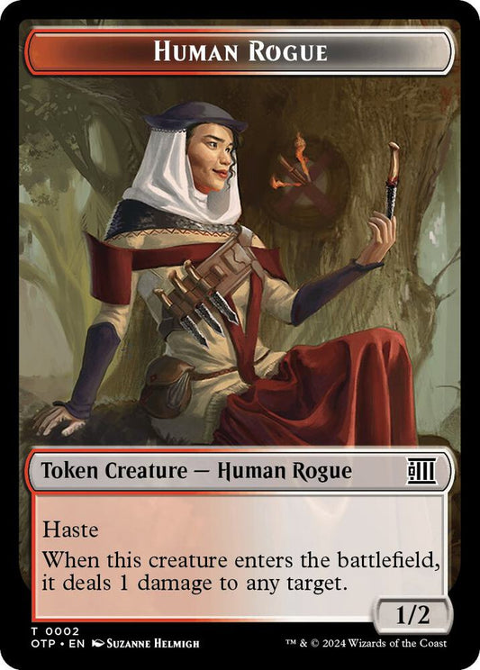 Human Rogue // Plot Double-Sided Token [Outlaws of Thunder Junction: Breaking News] 2 // 20