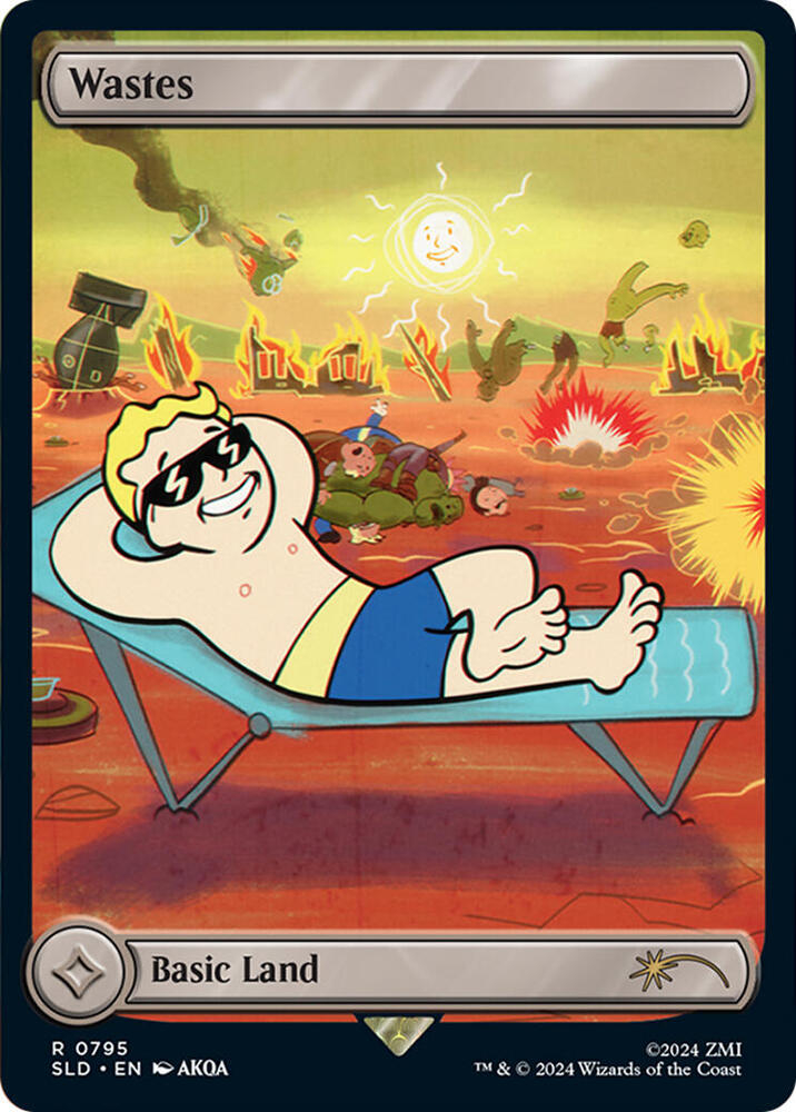 Wastes (795) - Full Art (Rainbow Foil) [Secret Lair Drop Series] 795