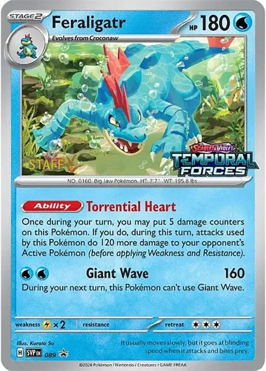 Feraligatr - 089 (Prerelease) [Staff] [SV: Scarlet & Violet Promo Cards] 089