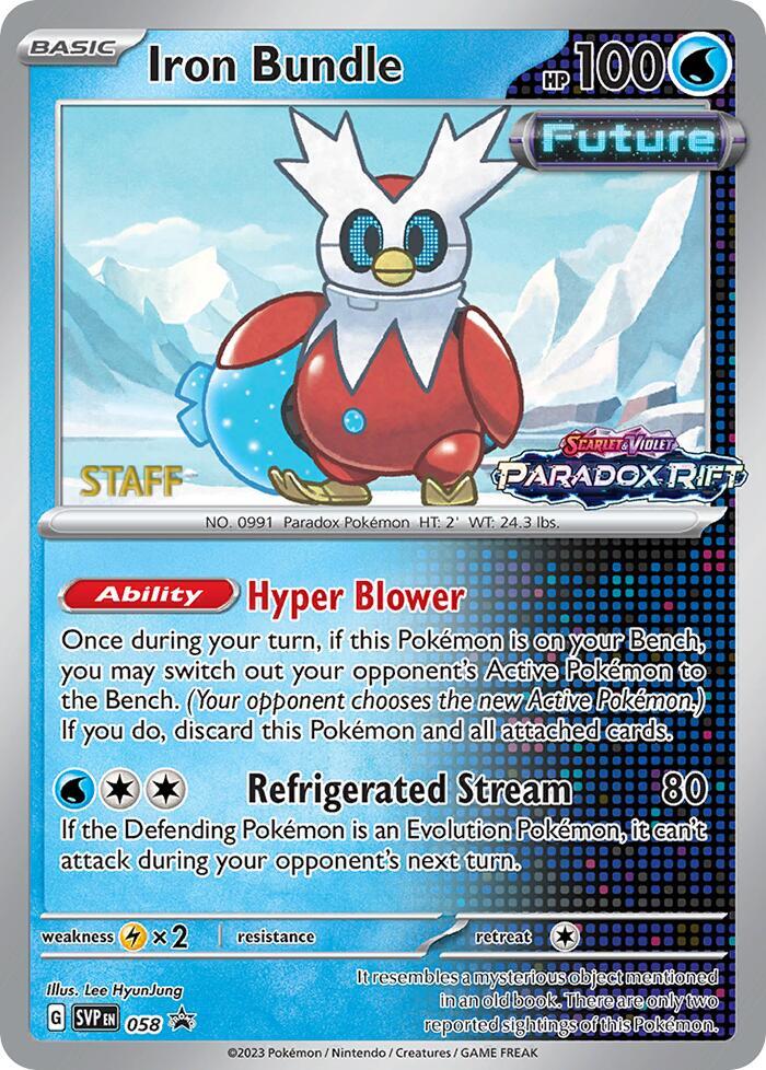 Iron Bundle - 058 (Prerelease) [Staff] [SV: Scarlet & Violet Promo Cards] 058