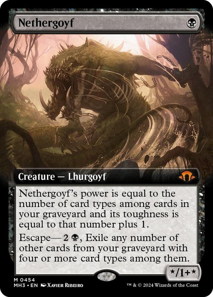 Nethergoyf (Extended Art) [Modern Horizons 3] 454