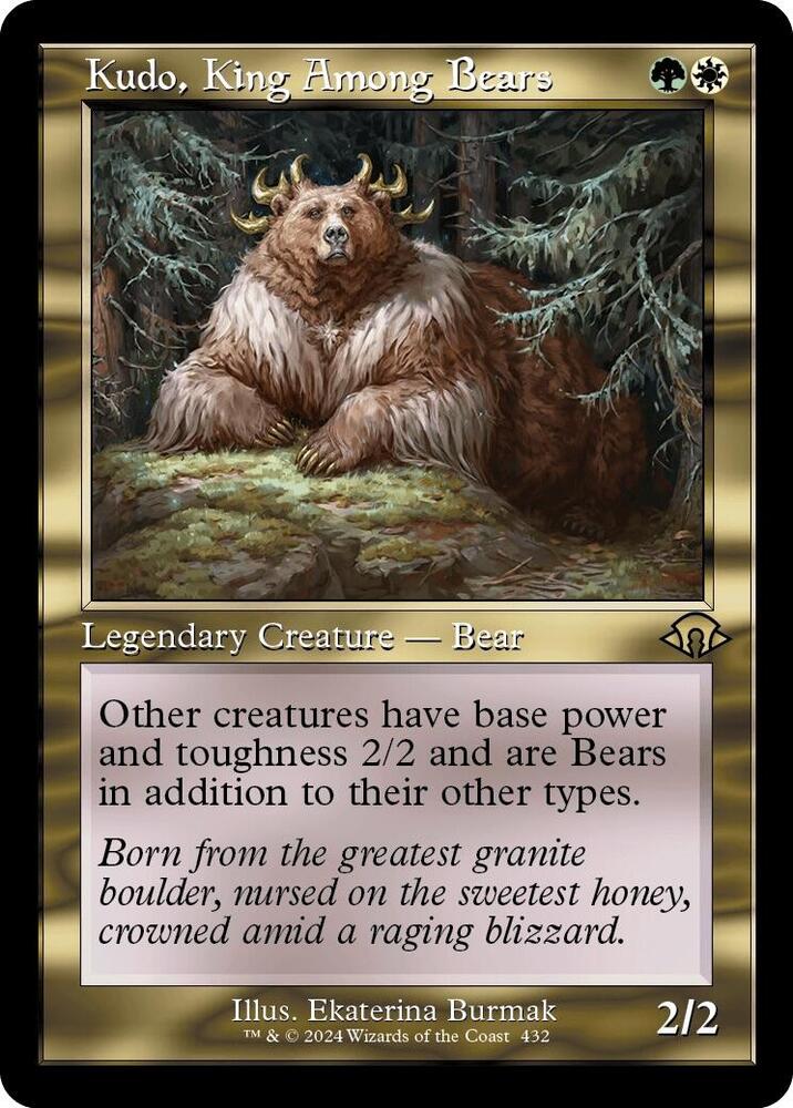 Kudo, King Among Bears (Retro Frame) [Modern Horizons 3] 432