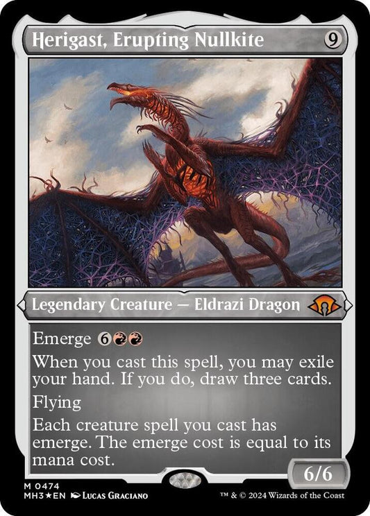 Herigast, Erupting Nullkite (Foil Etched) [Modern Horizons 3] 474