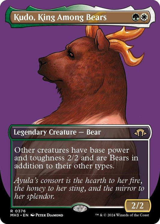 Kudo, King Among Bears (Borderless) [Modern Horizons 3] 376