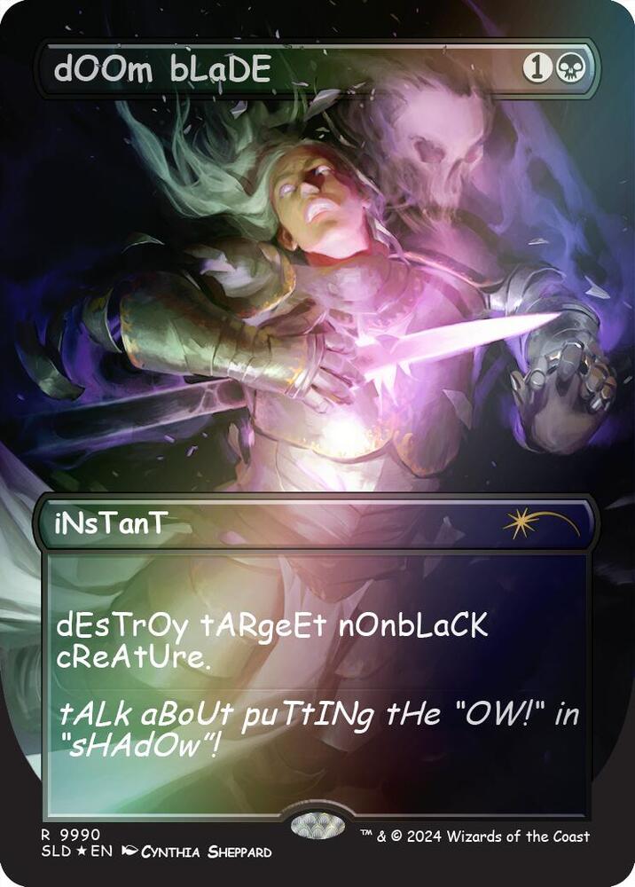 dOOm bLaDE (Rainbow Foil) [Secret Lair Drop Series] 9990