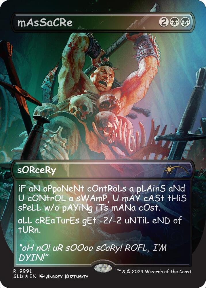 mAsSaCRe (Rainbow Foil) [Secret Lair Drop Series] 9991