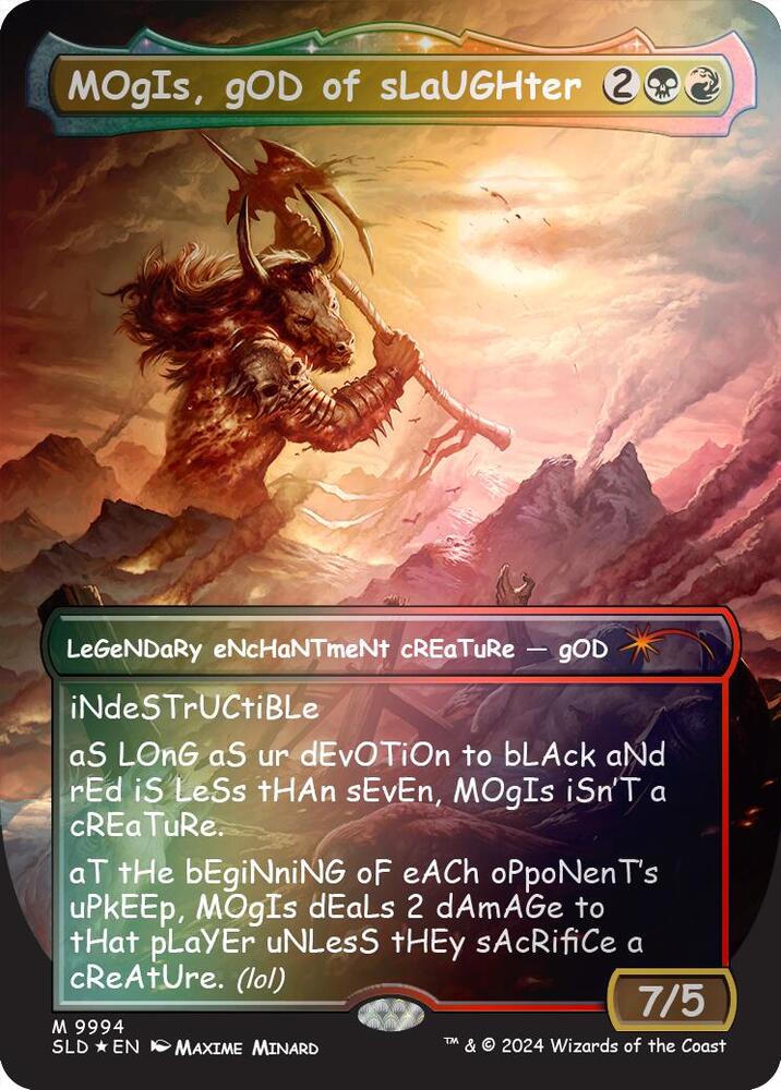 MOgIs, gOD of sLaUGHter (9994) (Rainbow Foil) [Secret Lair Drop Series] 9994