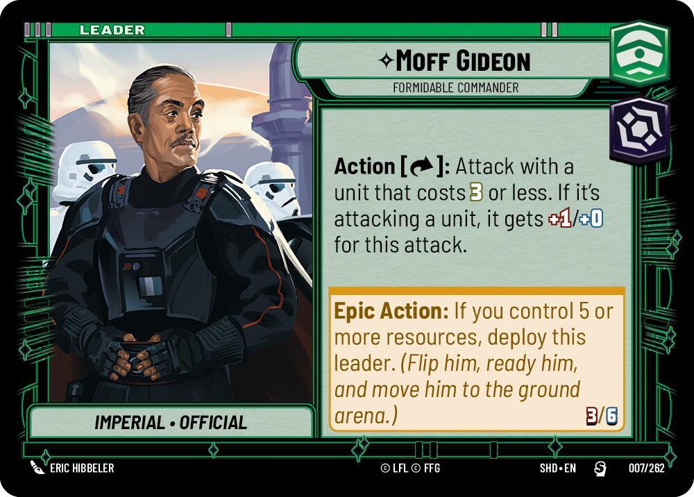 Moff Gideon - Formidable Commander [Shadows of the Galaxy] 007/262