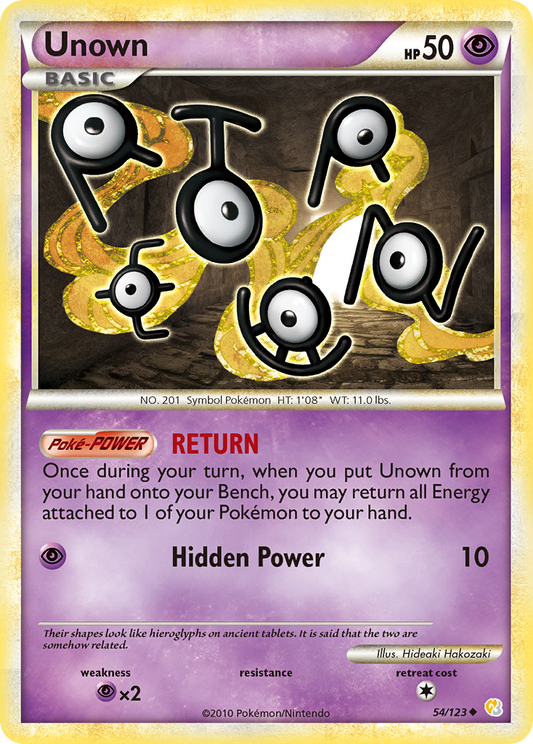 Unown - 54/123 HeartGold & SoulSilver