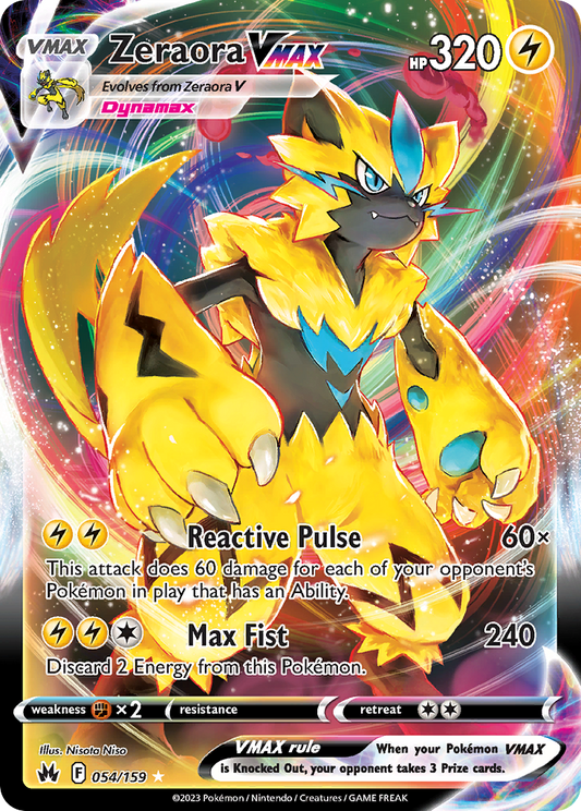 Zeraora VMAX - 54/159 Crown Zenith