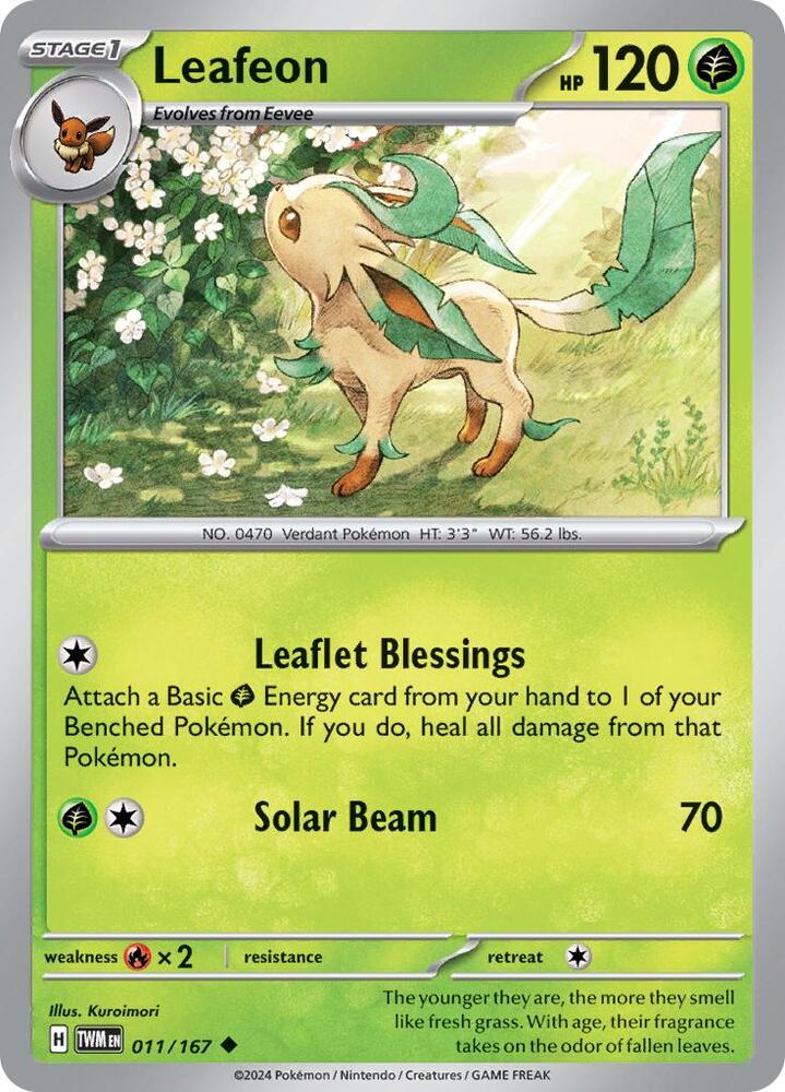Leafeon [SV06: Twilight Masquerade] 011/167