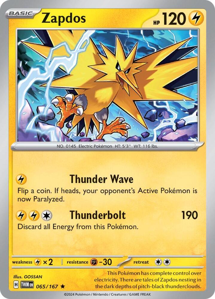 Zapdos [SV06: Twilight Masquerade] 065/167