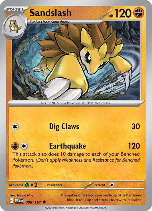 Sandslash [SV06: Twilight Masquerade] 098/167