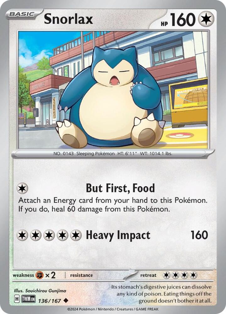Snorlax [SV06: Twilight Masquerade] 136/167