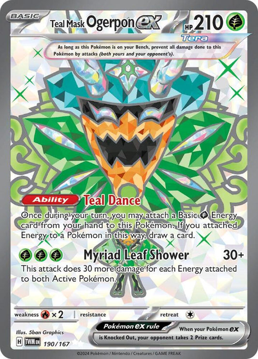 Teal Mask Ogerpon ex - 190/167 [SV06: Twilight Masquerade] 190/167
