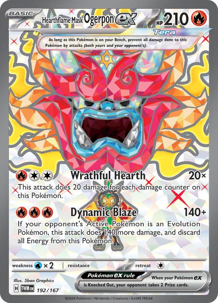 Hearthflame Mask Ogerpon ex - 192/167 [SV06: Twilight Masquerade] 192/167